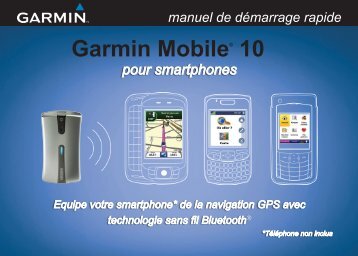 Garmin Garmin Mobile 10 for smartphones - manuel de demarrage rapide