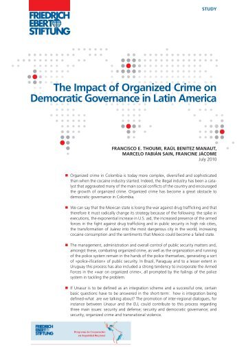 The impact of organized crime on democratic ... - FES Ecuador