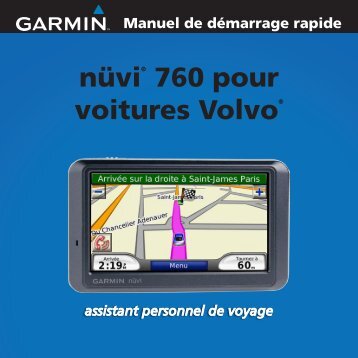 Garmin Volvo nuvi 760 - Manuel de demarrage rapide