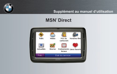 Garmin BMW Portable Navigation System Pro (860) - MSN Supplement