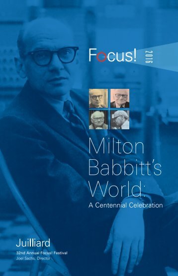 Milton Babbitt’s World