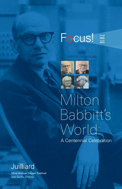 Milton Babbitt’s World