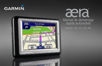 Garmin aera 500 - Manuel de demarrage rapide automobile