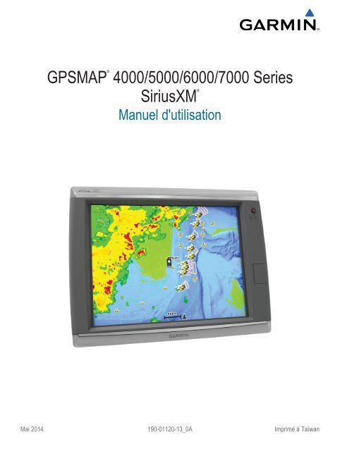 Garmin GPSMAP 5212 - GPSMAP&amp;reg; 4000/5000/6000/7000 Series  suppl&amp;eacute;ment