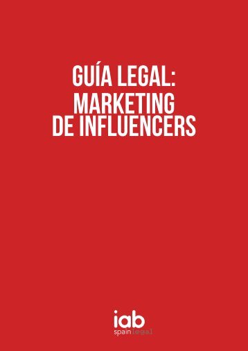 GUÍA LEGAL MARKETING DE INFLUENCERS