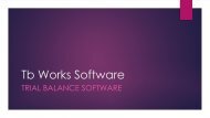 Tb Works Software
