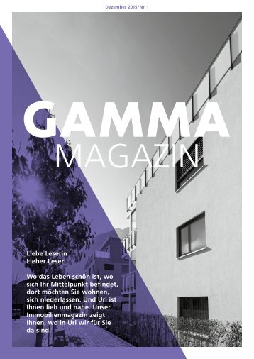 Gamma Magazin Dezember 2015