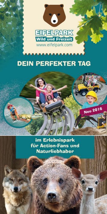 Eifelpark Gondorf Broschuere 2016