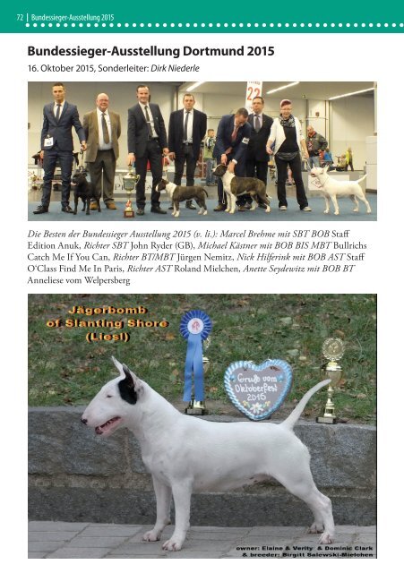 Bull Terrier Journal 2015