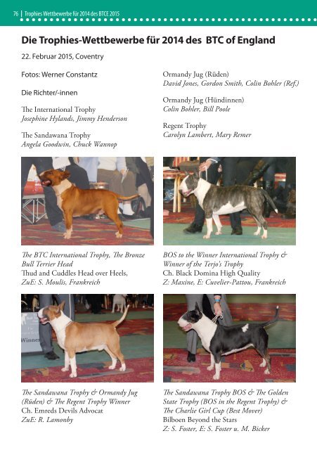 Bull Terrier Journal 2015