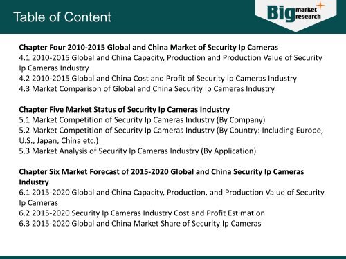 2015 Security Ip Cameras Industry Report - Global and Chinese Market Scenario