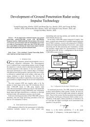 Development of Ground Penetration Radar using Impulse Technology