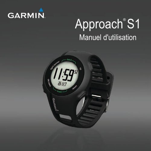 Garmin Approach&reg; S1, Australia and New Zealand - Manuel d'utilisation