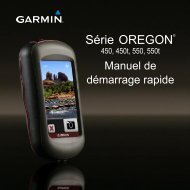 Garmin Oregon 550 GPS,CHN - Manuel de demarrage rapide