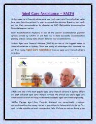 Aged Care Assistance - SACFA