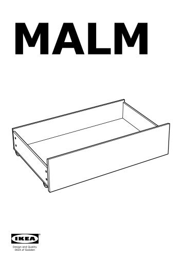 Ikea MALM Rangement Pr Lit Haut - 40249541 - Plan(s) de montage