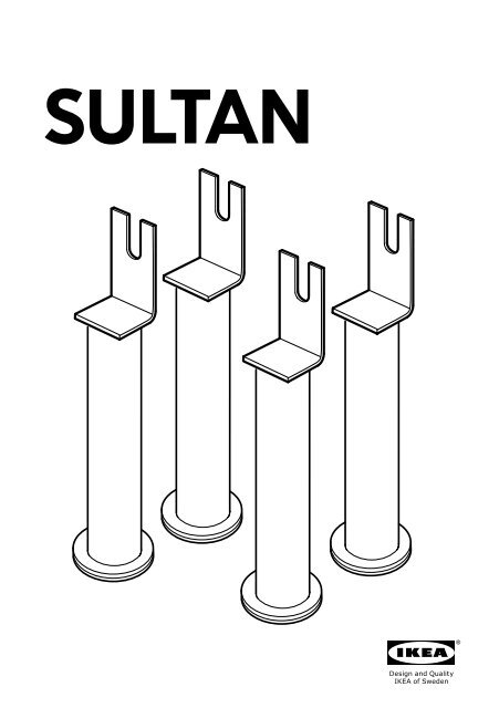 Ikea SULTAN pied - 30045144 - Plan(s) de montage