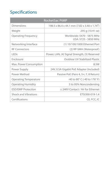 Rocket_R5AC-PTMP_Быстрая настройка - Mstream.com.ua