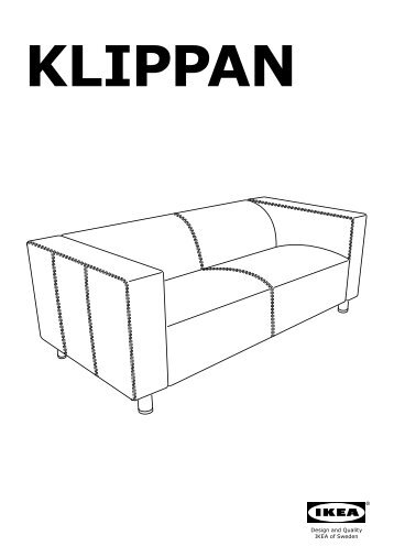 Ikea KLIPPAN canapÃ© 2 places - 60306291 - Plan(s) de montage