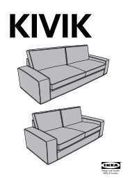 Ikea KIVIK Canapé D'angle 23/32+méRidienne - S59067381 - Plan(s) de montage