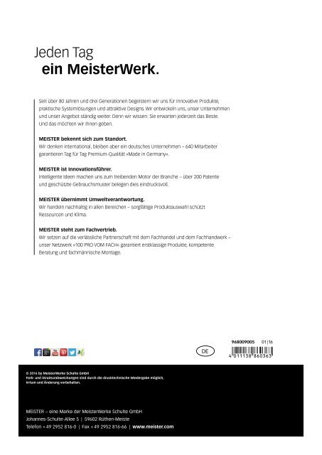 MeisterWerke Classic Laminat Magazin