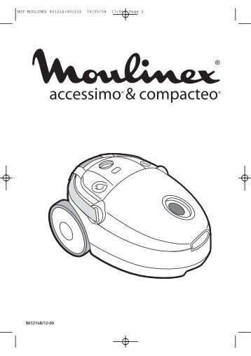 Moulinex compacteo silver metallise - MO153601 - Modes d'emploi compacteo silver metallise Moulinex