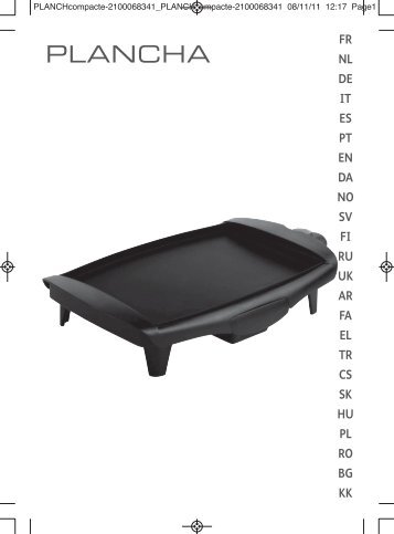 Moulinex plancha compact marinades - CB500812 - Modes d'emploi plancha compact marinades Moulinex