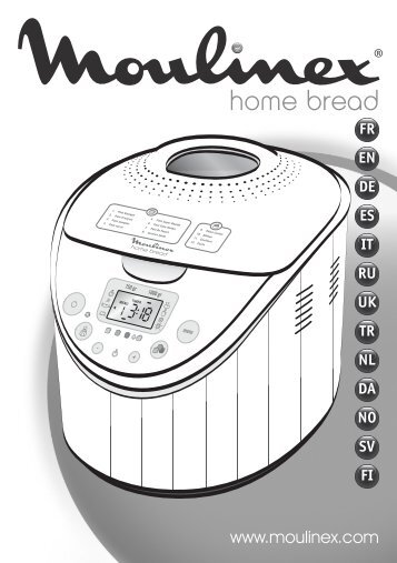 Moulinex home bread inox - OW301030 - Modes d'emploi home bread inox Moulinex