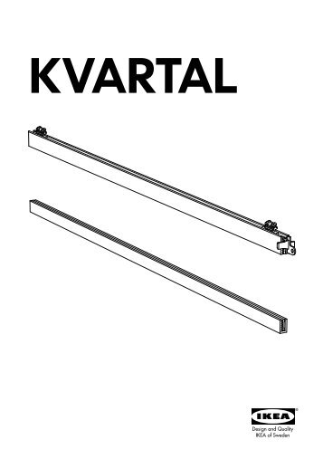 Ikea KVARTAL Baguettes De Finition - 30079370 - Plan(s) de montage