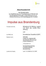 Impulse aus Brandenburg - Infans