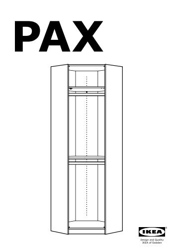 Ikea PAX penderie d'angle - S89013551 - Plan(s) de montage