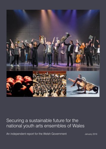 Securing a sustainable future for the national youth arts ensembles of Wales