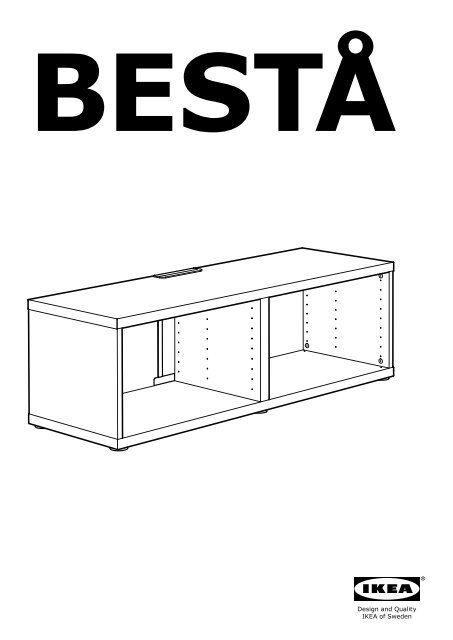 Ikea BEST&amp;Aring; banc TV - S49061228 - Plan(s) de montage