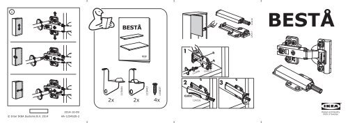 Ikea BEST&amp;Aring; &amp;eacute;tag&amp;egrave;re avec porte - S59046831 -  Plan(s) de montage