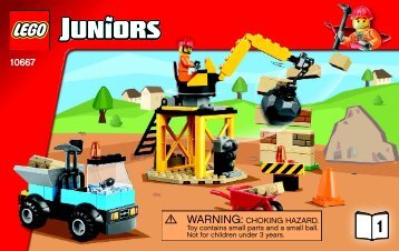 Lego LEGOÂ® Juniors Construction - 10667 (2014) - Vehicle Suitcase BI 3003/32-10667 BOOK 1/2 V39
