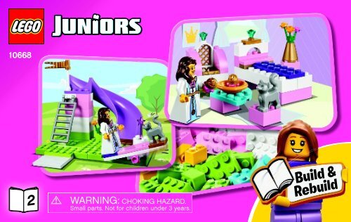 Lego The Princess Play Castle - 10668 (2014) - Vehicle Suitcase BI 3003/20 - 10668 BOOK 2/2 V39
