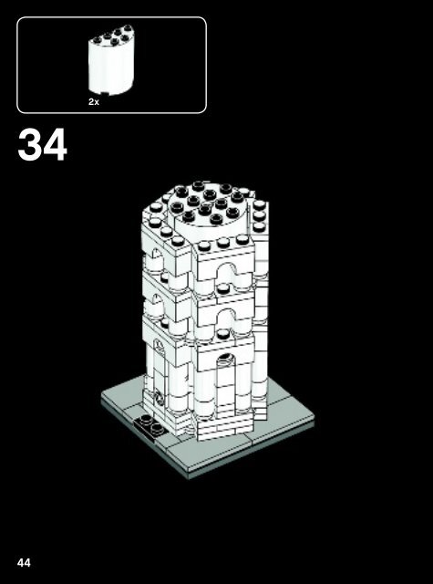 Lego The Leaning Tower of Pisa - 21015 (2013) - Robie&trade; House BI 3022/96+4-115+150G 21015 V.39