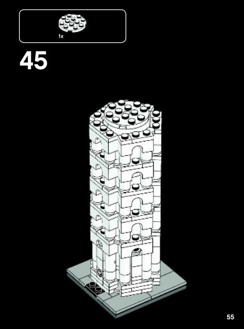 Lego The Leaning Tower of Pisa - 21015 (2013) - Robie&trade; House BI 3022/96+4-115+150G 21015 V.39