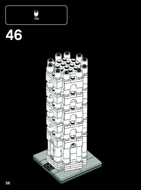 Lego The Leaning Tower of Pisa - 21015 (2013) - Robie&trade; House BI 3022/96+4-115+150G 21015 V.39