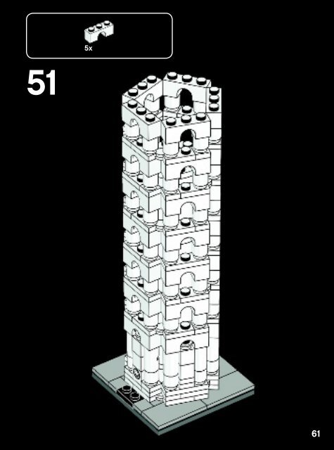 Lego The Leaning Tower of Pisa - 21015 (2013) - Robie&trade; House BI 3022/96+4-115+150G 21015 V.39