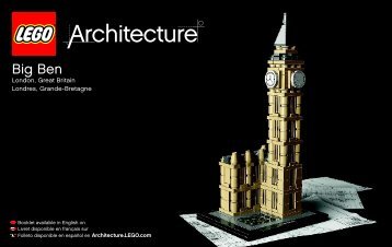Lego Big Ben - 21013 (2012) - Robieâ¢ House BI 3004/64+4/115g+150g- 21013 V39