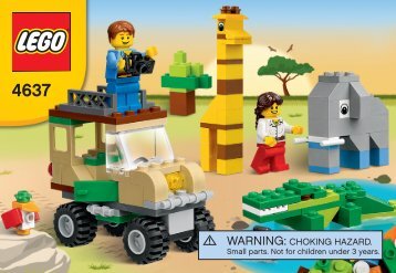 Lego Safari Building Set - 4637 (2011) - LEGOÂ® Build & Play Box BI 3010/32,4637 V39