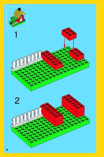 Lego LEGO&reg; Basic Red Bucket set - 7616 (2009) - Co-pack TRU BI 3002/ 24 - GLUED - 7616