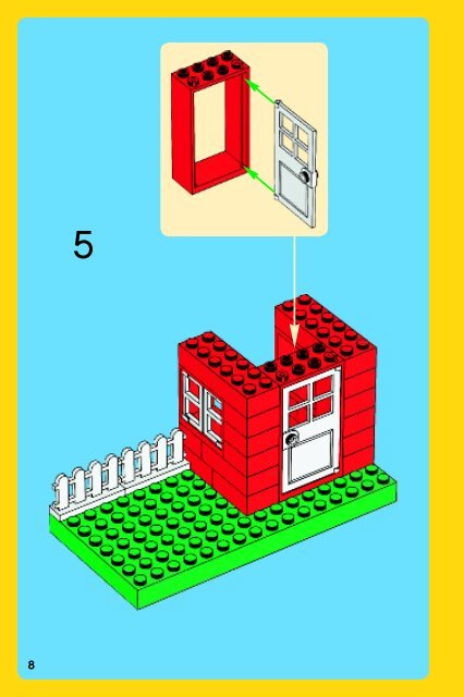 Lego LEGO&reg; Basic Red Bucket set - 7616 (2009) - Co-pack TRU BI 3002/ 24 - GLUED - 7616