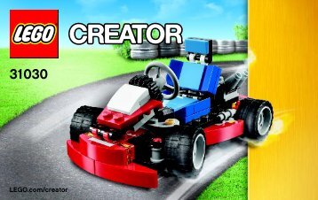 Lego Red Go-Kart - 31030 (2014) - Red Go-Kart BI 3003/32- 31030 V29 1/3
