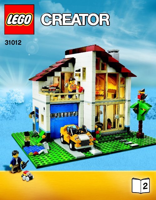 Lego Family House - 31012 (2013) - Small Cottage BI 3016/56, 31012 2/4 V39