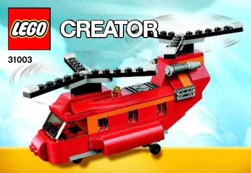 Lego Red Rotors - 31003 (2013) - Year of the snake BI 3010/56-65G, 31003 V29 1 af 3