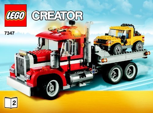 Lego Highway Pickup - 7347 (2012) - Super Soarer BI 3006/56 - 7347 V29/39  2/4