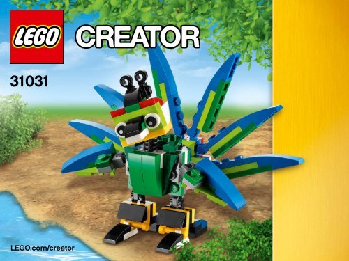 Lego Rainforest Animals 31031 2014 Red Go Kart 31031 4th Model