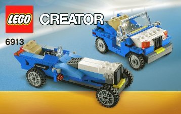 Lego Blue Roadster - 6913 (2012) - Super Soarer BI 3004/60+4 - 6913 V29/39 2/2